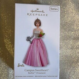 Hallmark Barbie Ornament Campus Sweetheart series.